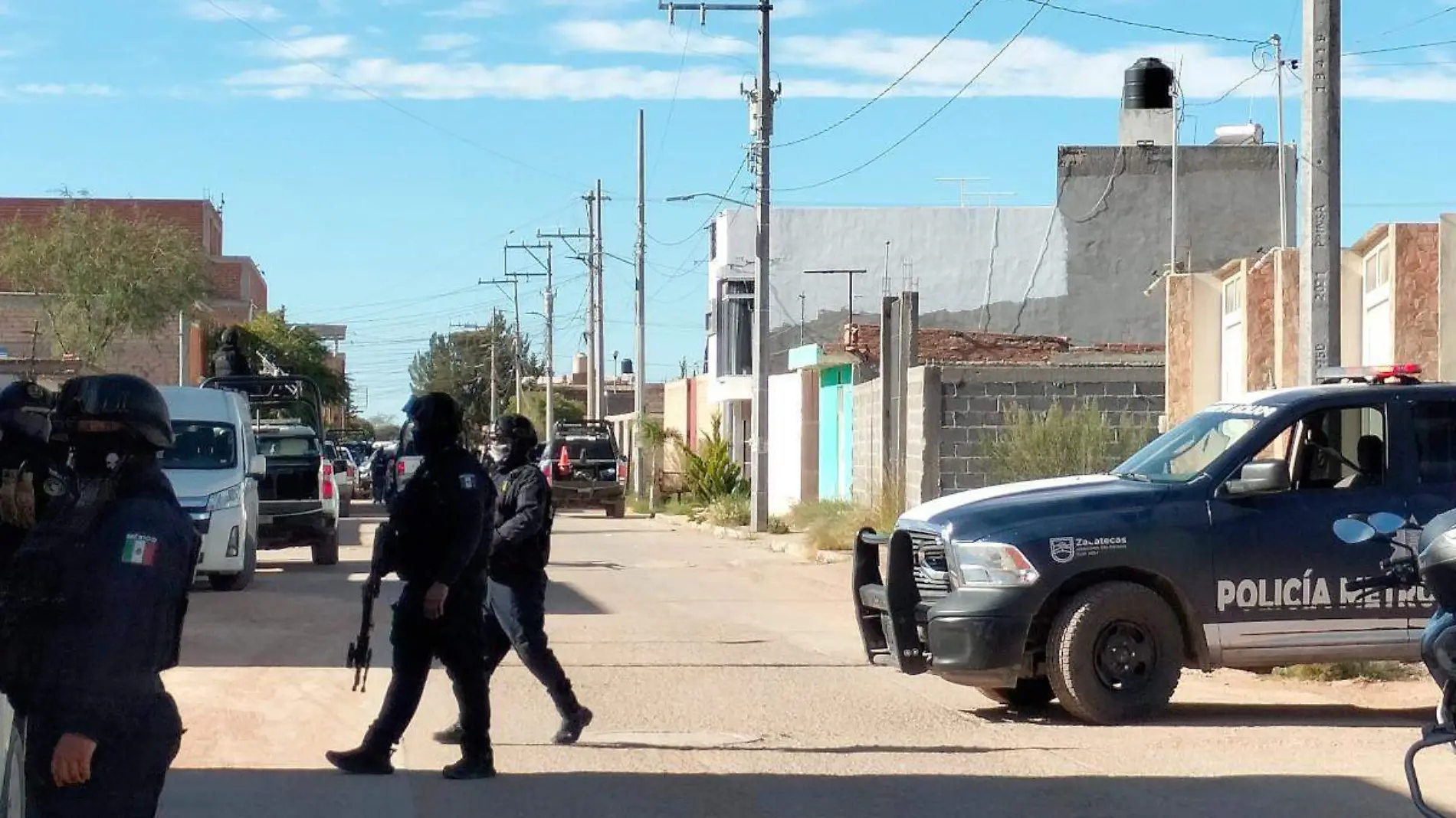 Operativo policial en Fresnillo, Zacatecas